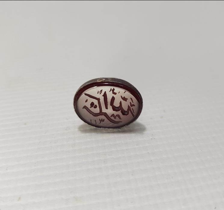 OSMANLICA YAZILI AKİK TAŞLI GÜMÜŞ MÜHÜR