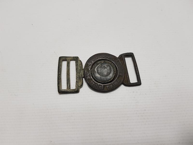 TÜRK İZCİSİ DAİMA HAZIRDIR YAZILI BRONZ KEMER TOKASI