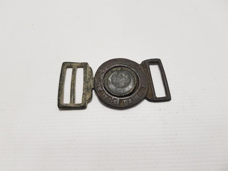 TÜRK İZCİSİ DAİMA HAZIRDIR YAZILI BRONZ KEMER TOKASI