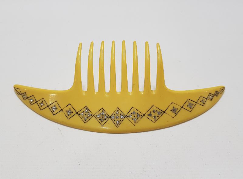 ÜZERİ ZİRKON TAŞLARLA SÜSLÜ BAKALİT SAÇ TOKASI 