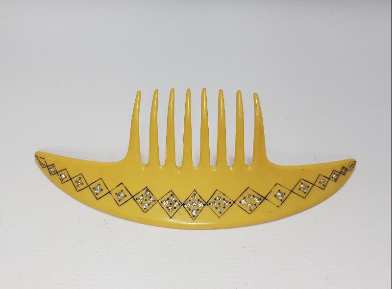 ÜZERİ ZİRKON TAŞLARLA SÜSLÜ BAKALİT SAÇ TOKASI 