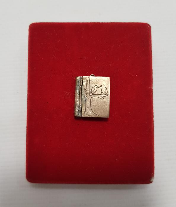 ANTİKA ALTIN KAPLAMA RESİMLİK KOLYE UCU