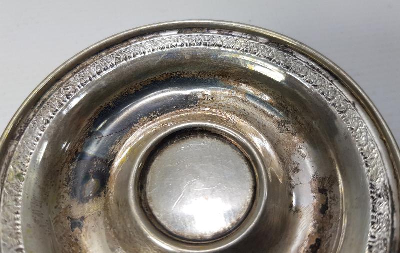 ANTİKA GÜMÜŞ KAHVE FİNCAN ZARFI TABAĞI