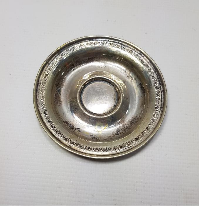 ANTİKA GÜMÜŞ KAHVE FİNCANI ZARF TABAĞI