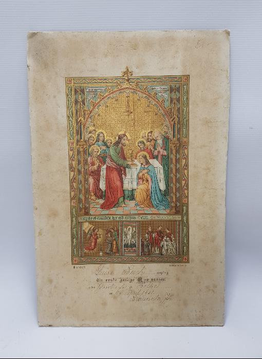 1901 TARİHLİ HAZRETİ İSA VE HAVARİLERİ TEMALI DUVAR PANOSU