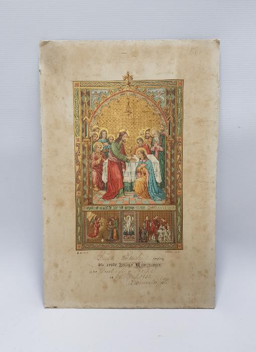 1901 TARİHLİ HAZRETİ İSA VE HAVARİLERİ TEMALI DUVAR PANOSU