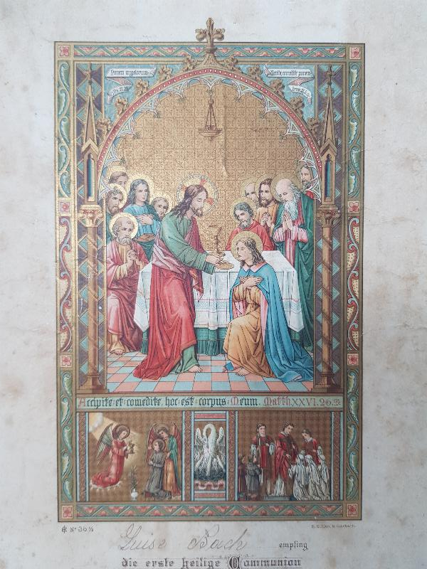 1901 TARİHLİ HAZRETİ İSA VE HAVARİLERİ TEMALI DUVAR PANOSU