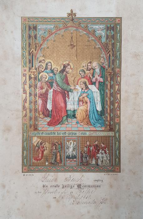 1901 TARİHLİ HAZRETİ İSA VE HAVARİLERİ TEMALI DUVAR PANOSU