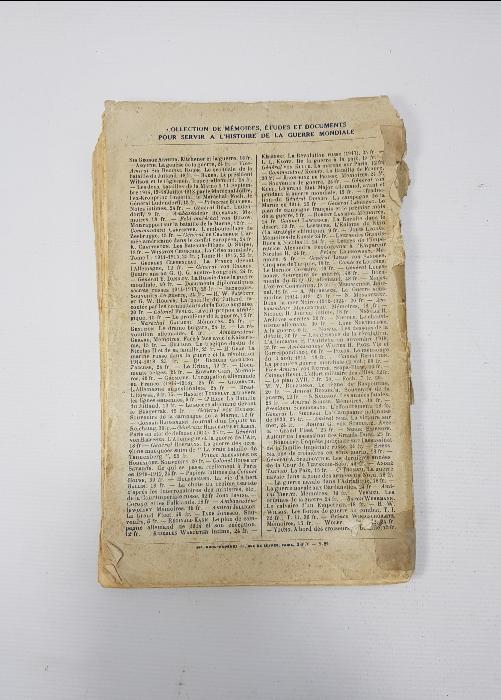 1929 TARİHLİ FRANSIZCA ÇANAKKALE SAVAŞI KİTABI