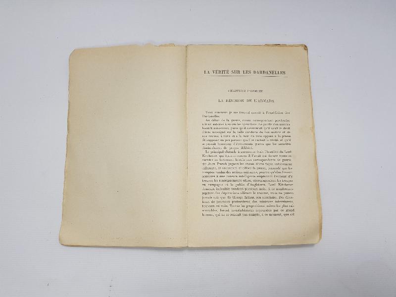 1929 TARİHLİ FRANSIZCA ÇANAKKALE SAVAŞI KİTABI