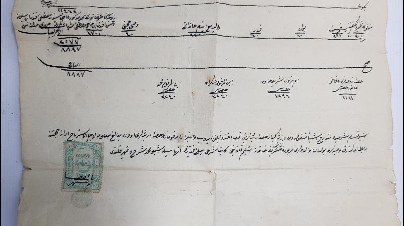 OSMANLI DÖNEMİ EL YAZMA HÜCCET - KADI KARARI 