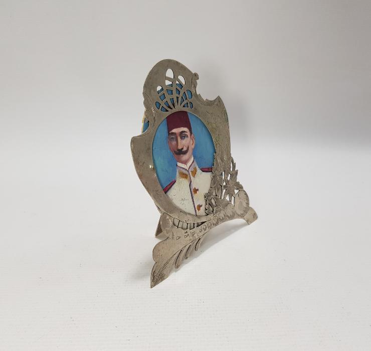 OSMANLI DÖNEMİ KIL TESTERE İŞÇİLİKLİ GÜMÜŞ RESİMLİK 