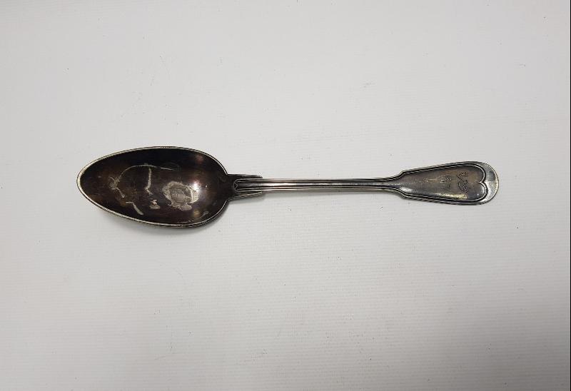 OSMANLICA YAZILI SARAY İŞİ GÜMÜŞ SERVİS KAŞIĞI