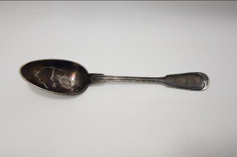 OSMANLICA YAZILI SARAY İŞİ GÜMÜŞ SERVİS KAŞIĞI