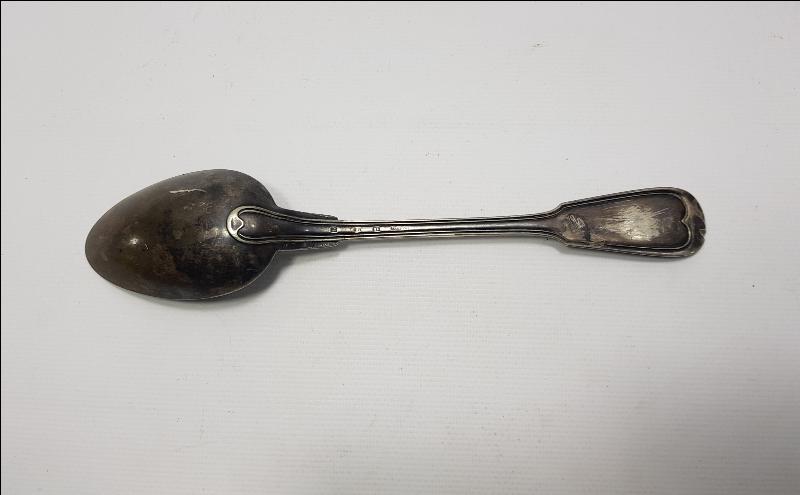 OSMANLICA YAZILI SARAY İŞİ GÜMÜŞ SERVİS KAŞIĞI