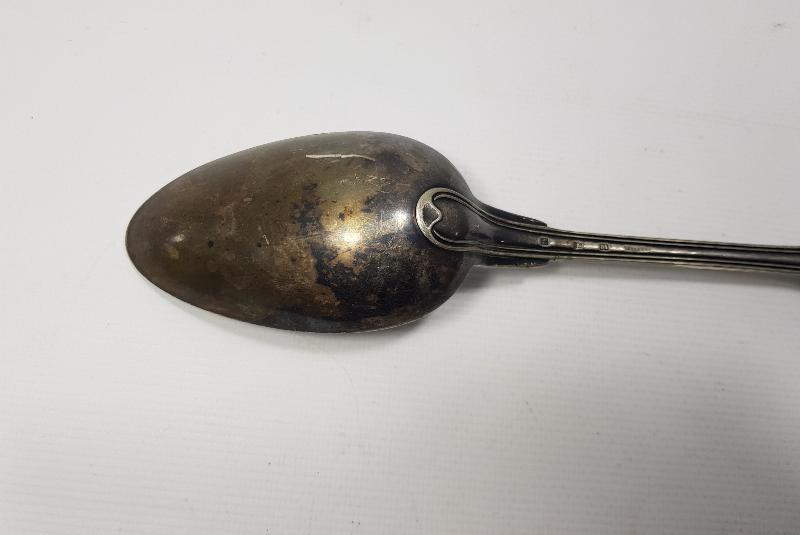 OSMANLICA YAZILI SARAY İŞİ GÜMÜŞ SERVİS KAŞIĞI