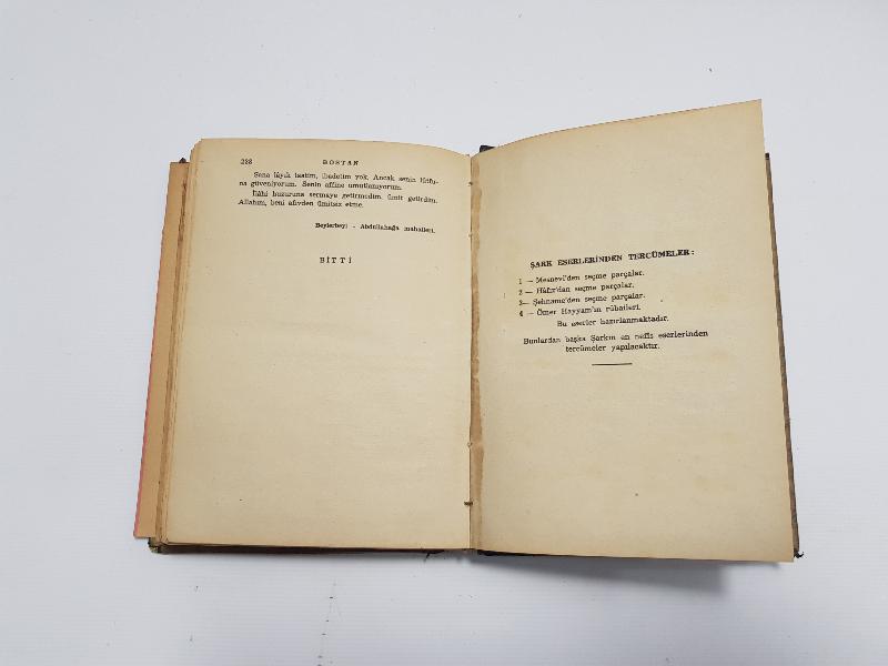 1941 KİLİSLİ RIFAT: ŞEYH SAİDİ ŞİRAZİ - GÜLİSTAN VE BOSTAN