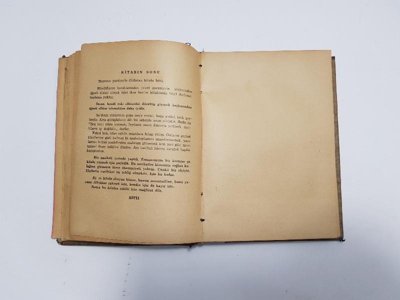 1941 KİLİSLİ RIFAT: ŞEYH SAİDİ ŞİRAZİ - GÜLİSTAN VE BOSTAN