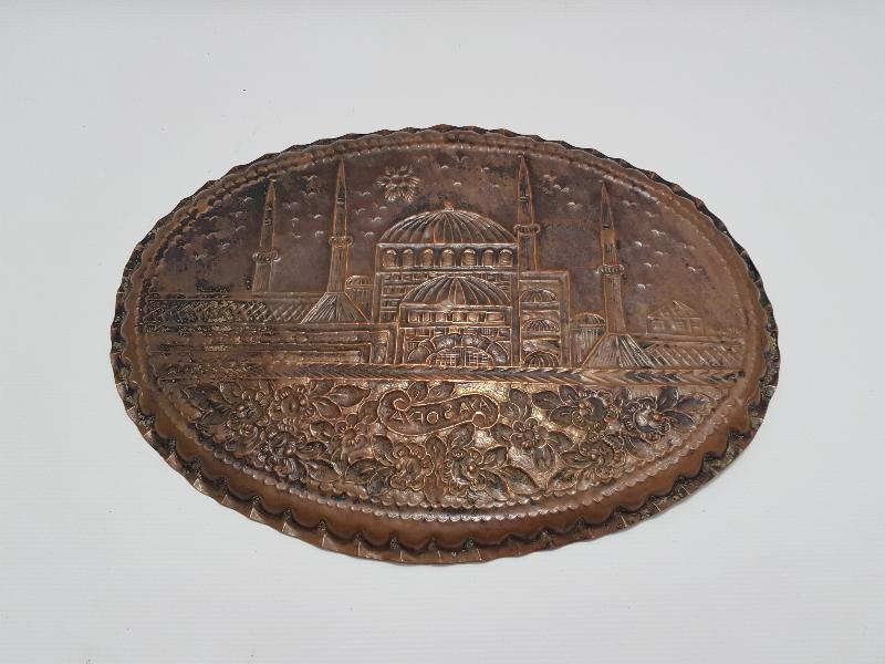 AYASOFYA CAMİİ TEMALI BAKIR DUVAR TABAĞI