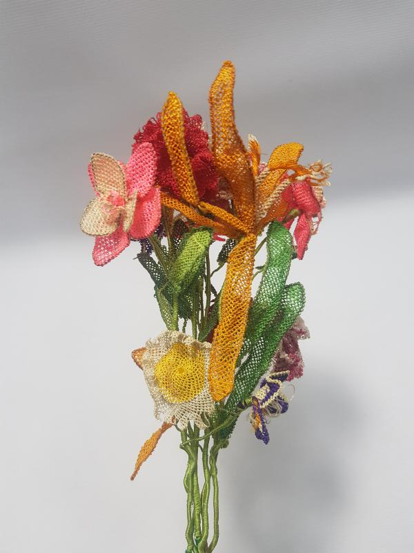 BERGAMA KOZAK YÖRESİ İĞNE OYASI GELİN ÇİÇEĞİ