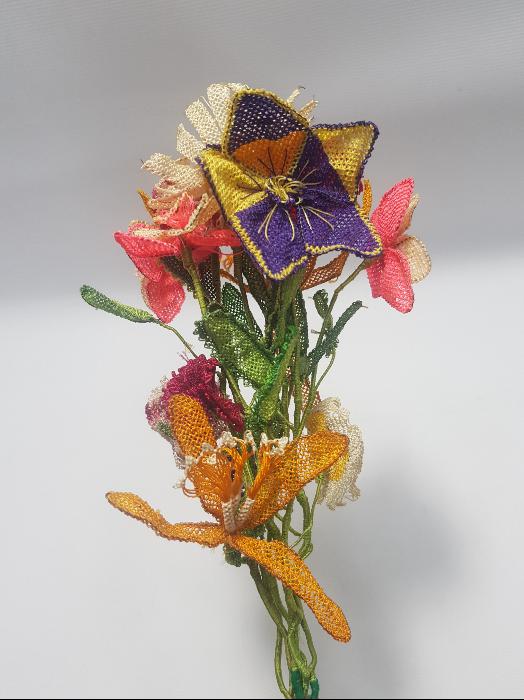 BERGAMA KOZAK YÖRESİ İĞNE OYASI GELİN ÇİÇEĞİ