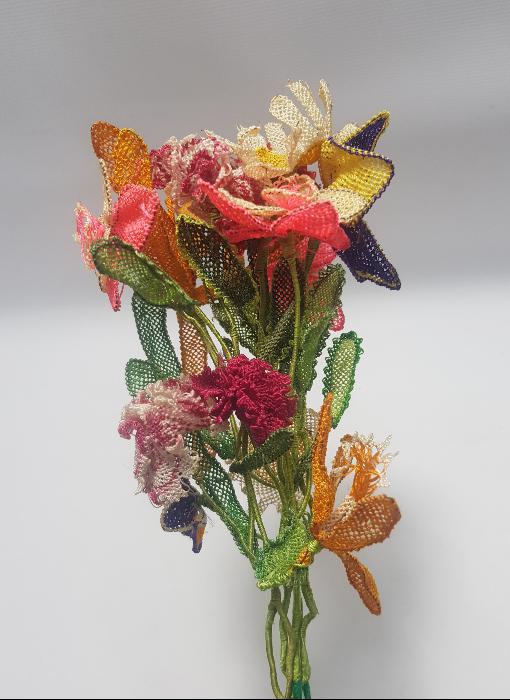 BERGAMA KOZAK YÖRESİ İĞNE OYASI GELİN ÇİÇEĞİ