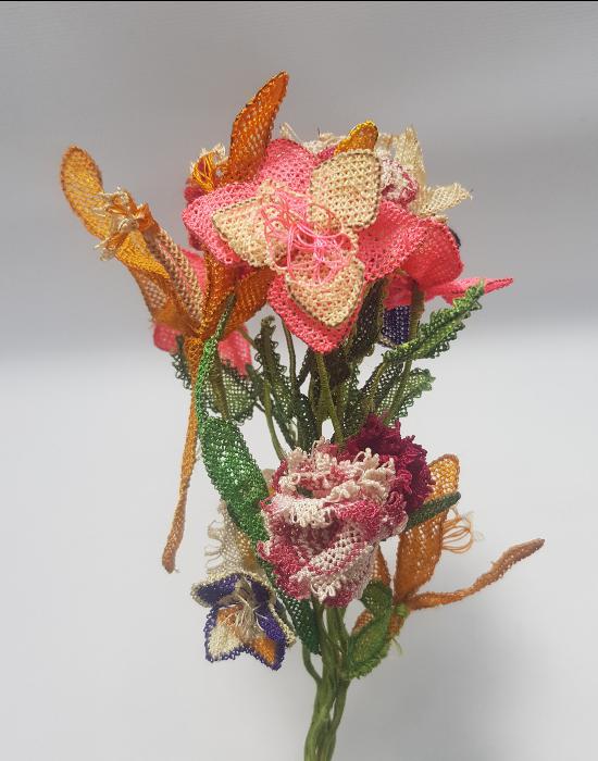 BERGAMA KOZAK YÖRESİ İĞNE OYASI GELİN ÇİÇEĞİ