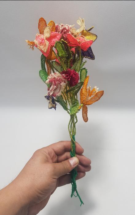 BERGAMA KOZAK YÖRESİ İĞNE OYASI GELİN ÇİÇEĞİ