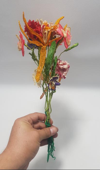 BERGAMA KOZAK YÖRESİ İĞNE OYASI GELİN ÇİÇEĞİ