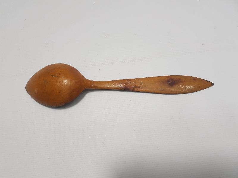 EL BOYAMA HAZRETİ MEVLANA GÖRSELLİ VE OSMANLICA YAZILI KONYA İŞİ AHŞAP KAŞIK 