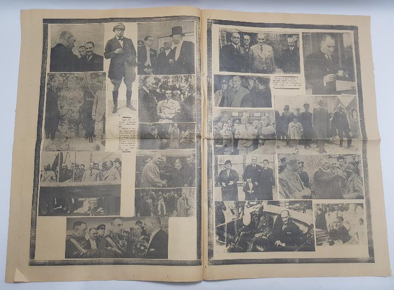 GAZİ MUSTAFA KEMAL ATATÜRK'ÜN VEFATI 11 KASIM 1938 KURUN GAZETESİ