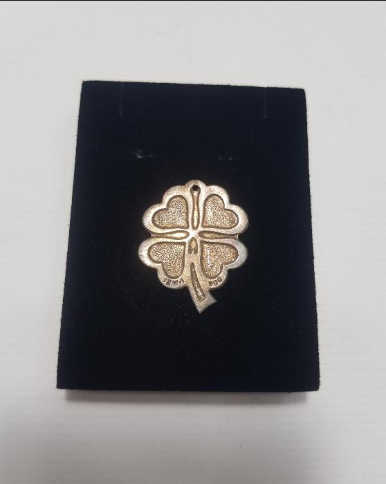 İZMİR İŞİ GÜMÜŞ YONCA KOLYE UCU