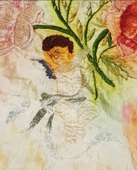 OSMANLI DÖNEMİ ÇOK NADİR RUM İŞİ ÇOCUK DOĞDULUĞU İPEK BOHÇA