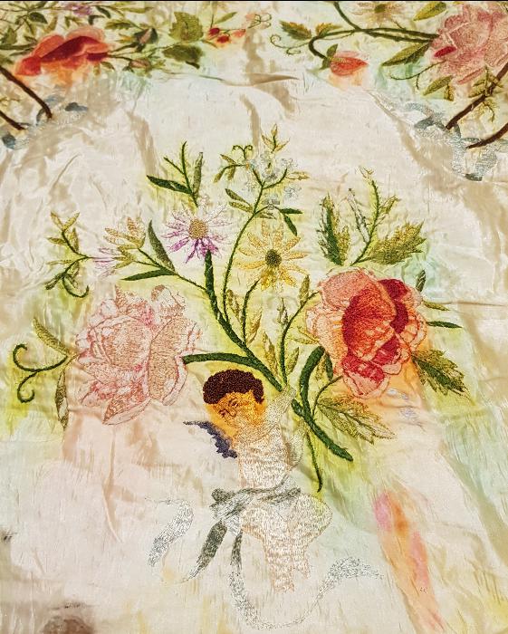 OSMANLI DÖNEMİ ÇOK NADİR RUM İŞİ ÇOCUK DOĞDULUĞU İPEK BOHÇA