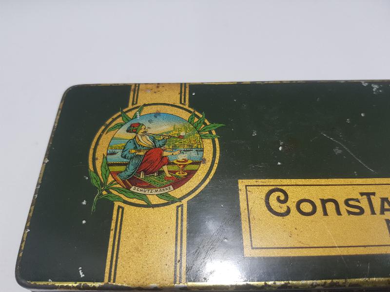 OSMANLI DÖNEMİ CONSTANTIN TENEKE SİGARA KUTUSU