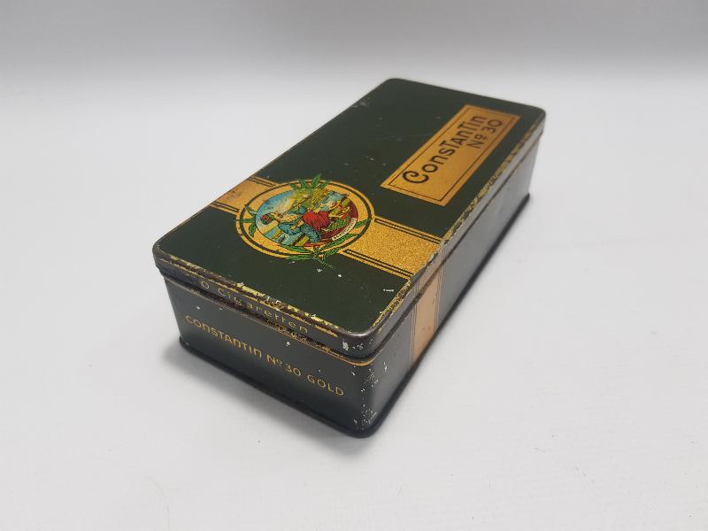 OSMANLI DÖNEMİ CONSTANTIN TENEKE SİGARA KUTUSU