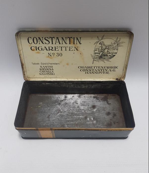 OSMANLI DÖNEMİ CONSTANTIN TENEKE SİGARA KUTUSU
