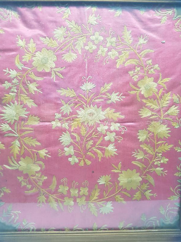 OSMANLI DÖNEMİ RUM İŞİ İPEK PANO