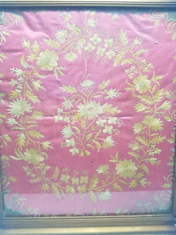 OSMANLI DÖNEMİ RUM İŞİ İPEK PANO