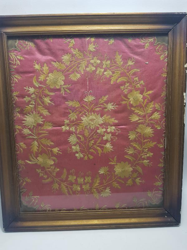 OSMANLI DÖNEMİ RUM İŞİ İPEK PANO