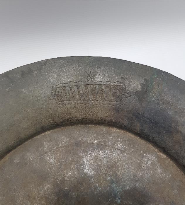 OSMANLI DÖNEMİ ÜZERİ ERMENİCE YAZILI BAKIR LENGER