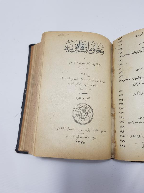 OSMANLICA İKİ KİTAP BİR ARADA: TOPOĞRAFYA & MALUMATI KANUNİYE