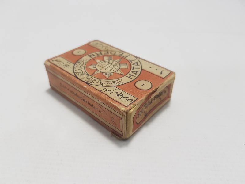 OSMANLICA YAZILI HATTAT DİVİT UÇLARI KUTUSU