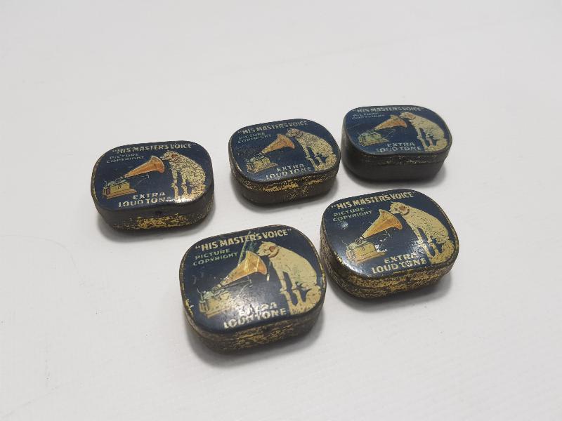 SAHİBİNİN SESİ MARKA GRAMOFON İĞNE KUTULARI LOTU