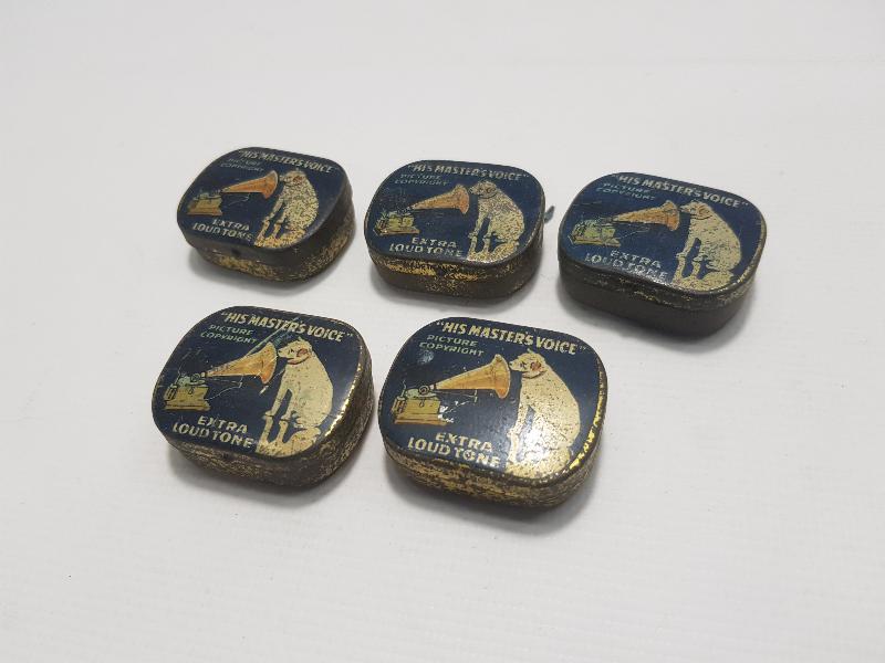 SAHİBİNİN SESİ MARKA GRAMOFON İĞNE KUTULARI LOTU