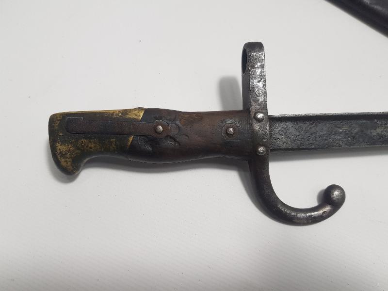 SIRTI FRANSIZCA YAZILI 1880 TARİHLİ ST. ETIENNE SÜNGÜ