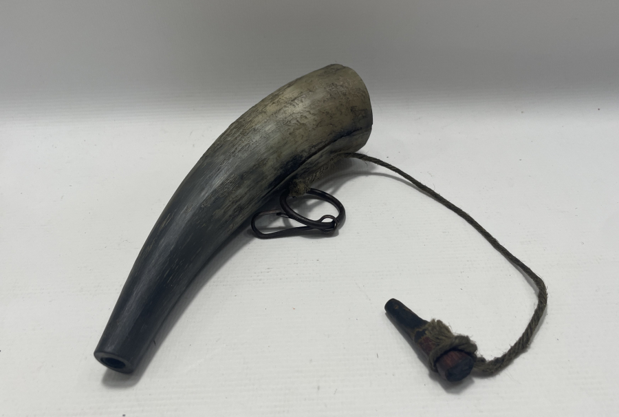 OSMANLI DÖNEMİ BOYNUZ BARUTLUK