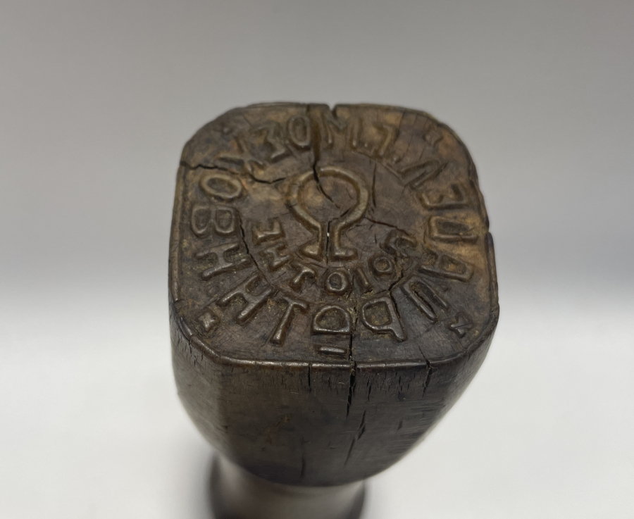 OSMANLI DÖNEMİ RUMCA YAZILI ÇOK NADİR SABUN AHŞAP SABUN DAMGASI