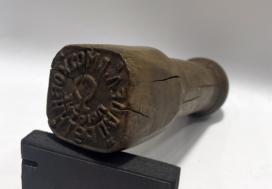 OSMANLI DÖNEMİ RUMCA YAZILI ÇOK NADİR SABUN AHŞAP SABUN DAMGASI