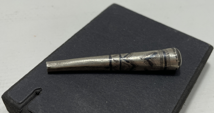 OSMANLI DÖNEMİ SAVATLI NARGİLE MARPUCU - NARGİLE SİPSİSİ